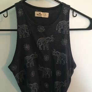 Elephant crop top